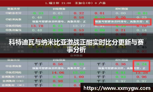 科特迪瓦与纳米比亚激战正酣实时比分更新与赛事分析